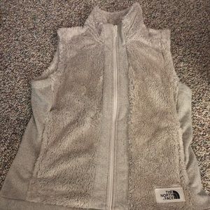Fuzzy North Face Vest
